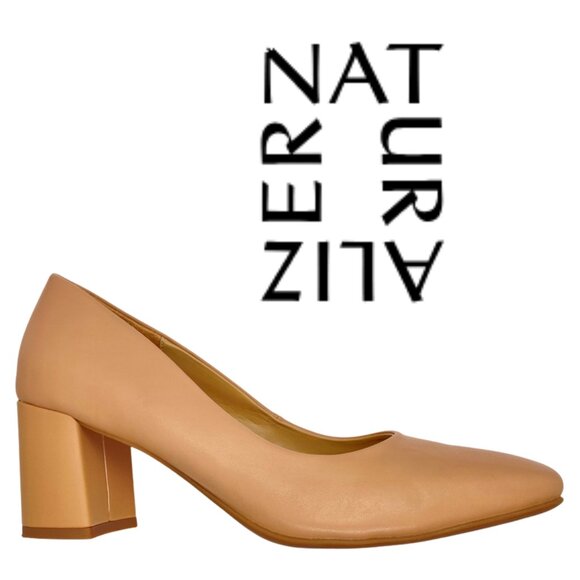 Naturalizer Nude Block Heel Pumps | Size 8.5M - Picture 1 of 12